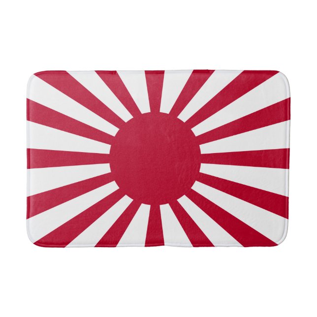 Japans Flagge des Kaiserkrieges Badematte (Vorderseite)