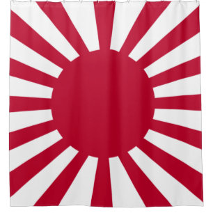 Japans Flagge des Kaiserkrieges Duschvorhang