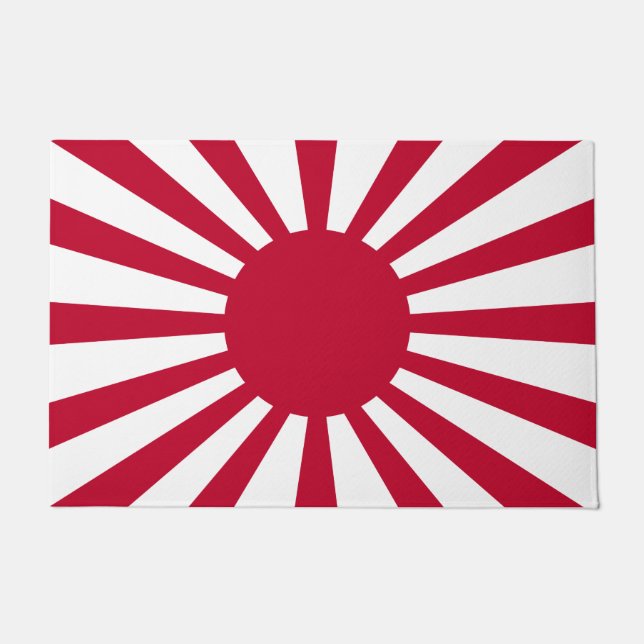 Japans Flagge des Kaiserkrieges Fußmatte (Vorderseite)