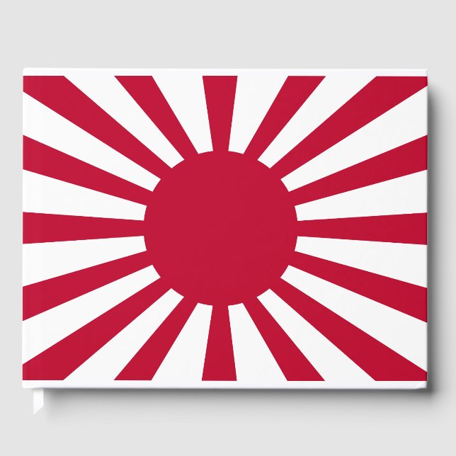 Japans Flagge des Kaiserkrieges Gästebuch (Vorderseite)