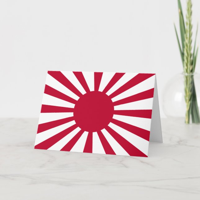 Japans Flagge des Kaiserkrieges Karte (Vorderseite)