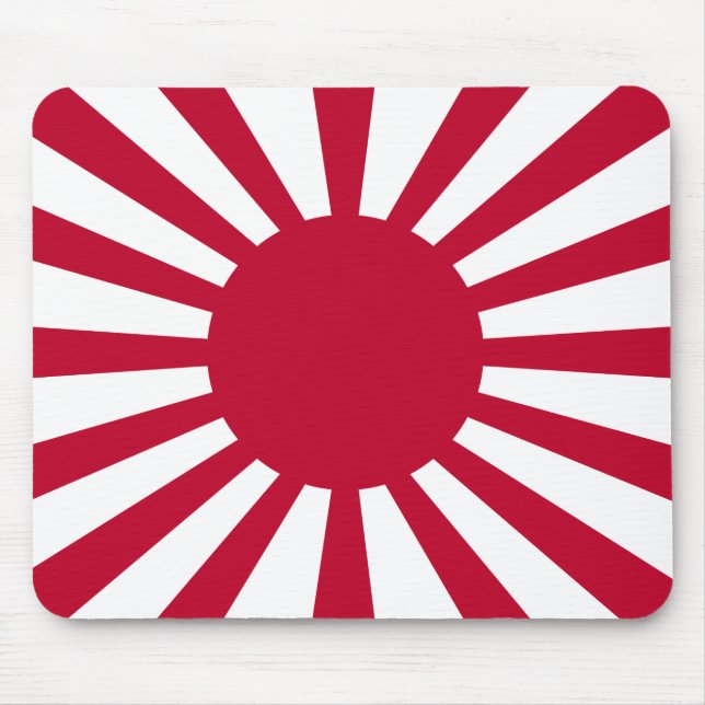 Japans Flagge des Kaiserkrieges Mousepad (Vorne)