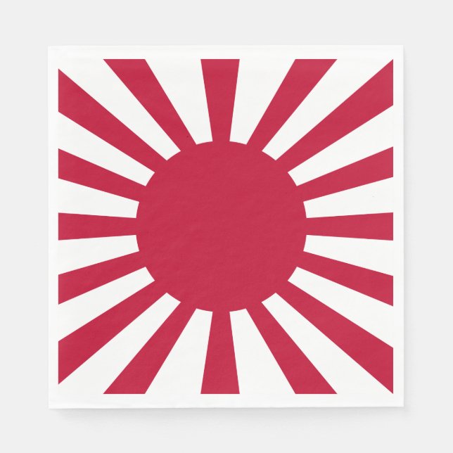 Japans Flagge des Kaiserkrieges Serviette (Vorderseite)