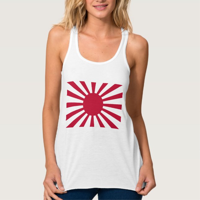 Japans Flagge des Kaiserkrieges Tank Top (Vorderseite)