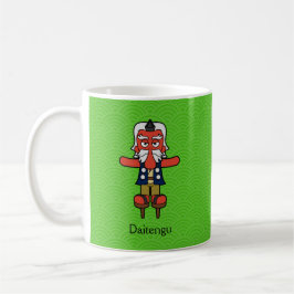 Japans großer Tengu-Krieger: Cartoon Yokai Kaffeetasse