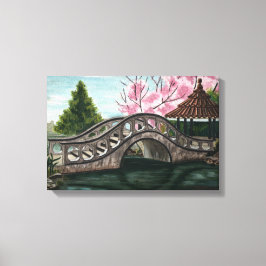 Japenese Garden Stretched Canvas Print Leinwanddruck