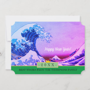 Japon Art & Bonne Année ! Carte /Kanagawa Wave