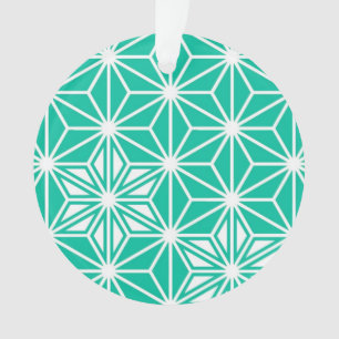 Japonais Asanoha motif - bleu paon