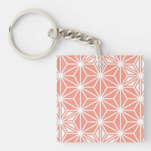 Japonais Asanoha motif - corail rose