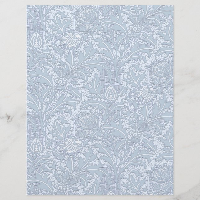 Japonais Chardons Bleu Arts artisanat papier à mor (Devant)