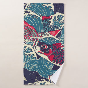 Japonais coloré Koi/carpe poisson dans la lame