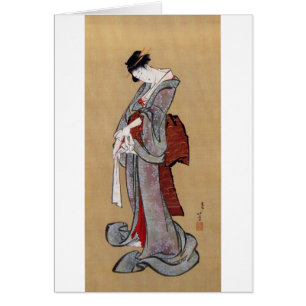 Japonaise Geisha Woman, Hokusai, Ukiyo-e