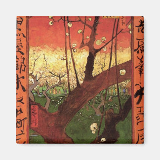 Japonaiserie Plum Tree Hiroshige - Vincent van Gog Magnet