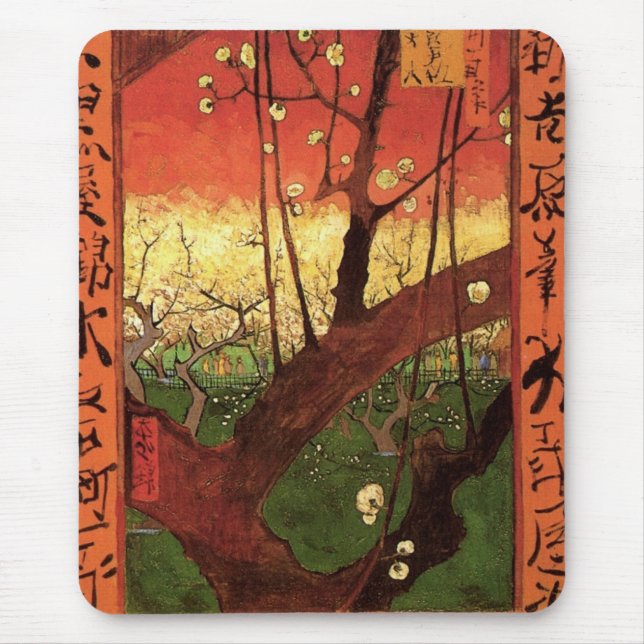 Japonismus: Blühender Pflaumenbaum von Vincent van Mousepad (Vorne)