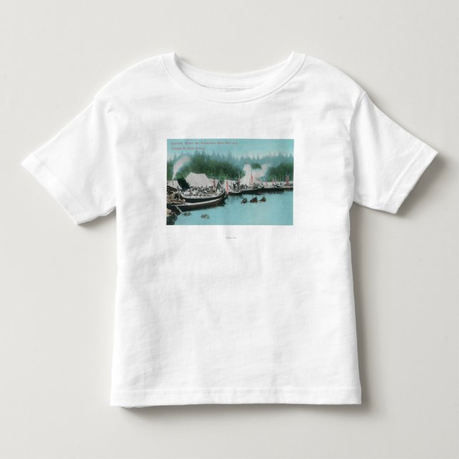 Japonski Insel - Potlatchers u. Sitka Eingeborene Kleinkind T-shirt (Vorderseite)