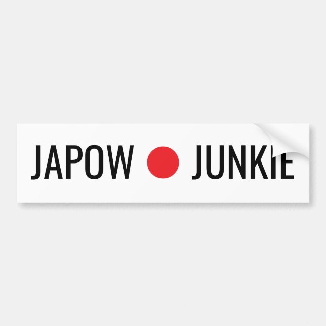 Japow junkie Sticker (Devant)