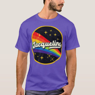 Jaqueline Rainbow In Space Vintag GrungeStyle T-Shirt