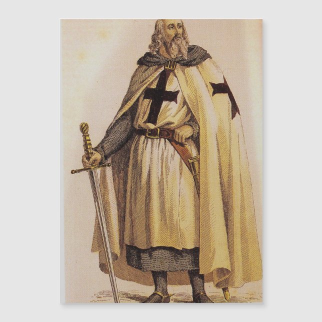 Jaques de Molay Magnetkarte (Vorderseite)