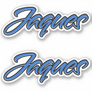 Jaques Nom autocollant Stickerset bleu