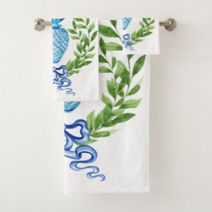 Jar à gingembre blanc et bleu ananas