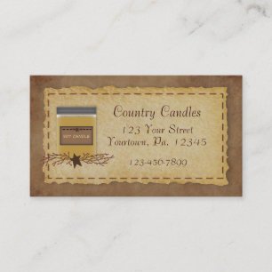 Jar Candle Business Card Visitenkarte