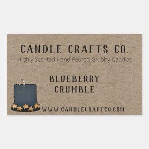 Jar Candle Country Custom Scent Business Label Rechteckiger Aufkleber