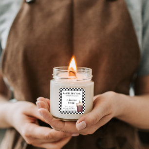 Jar Candle Pays Parfum personnalisé Étiquette d'af