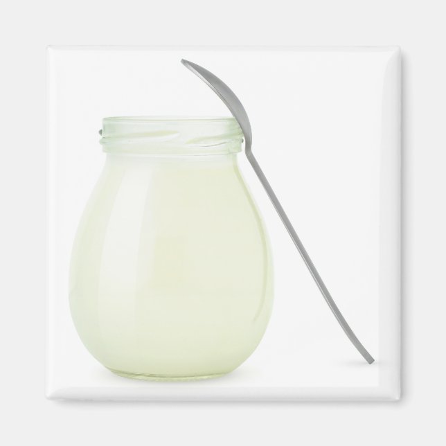 Jar des natürlichen Jogurt Magnet (Vorne)