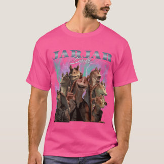 Jar Jar Retroribute Familie lustig T-Shirt
