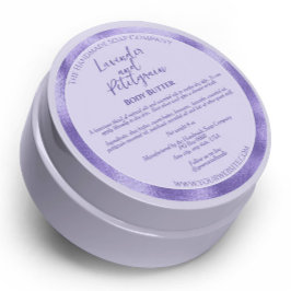 JAR-Label für lila und Lila Foil-Kosmetik Runder Aufkleber
