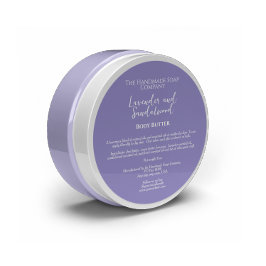 JAR-Label für Minimalistische Lila Kosmetik Runder Aufkleber