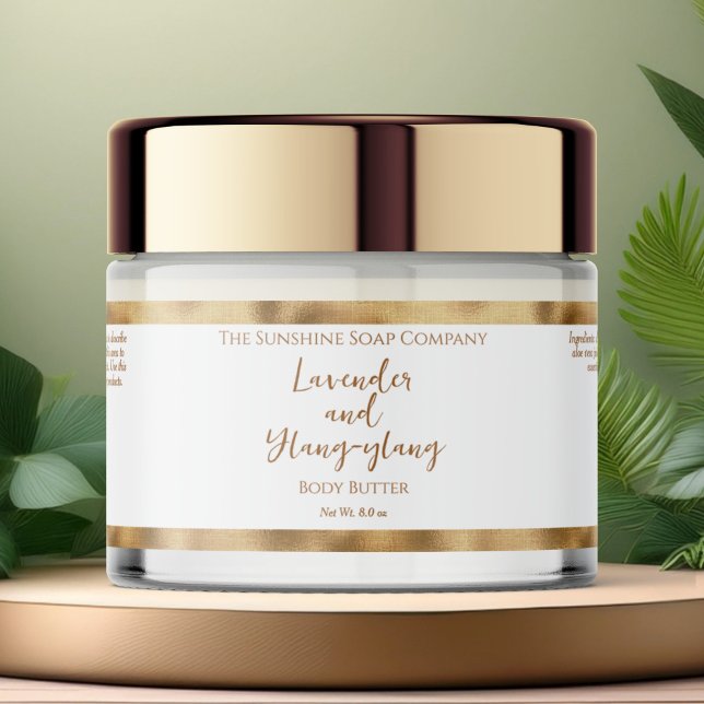 JAR-Label für wasserdichte Kosmetika mit weißem un (Von Creator hochgeladen)