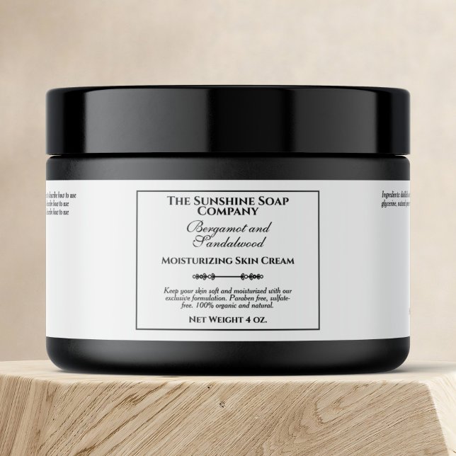 JAR-Label für wasserdichte Vintage Kosmetik (Von Creator hochgeladen)