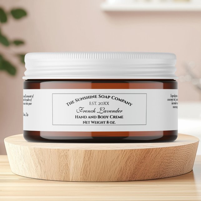 JAR-Label "Vintag Style White Cosmetics" (Von Creator hochgeladen)