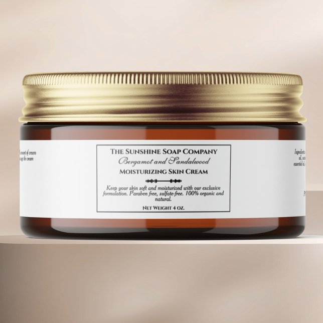 JAR-Label "Vintag Style White Cosmetics" (Von Creator hochgeladen)