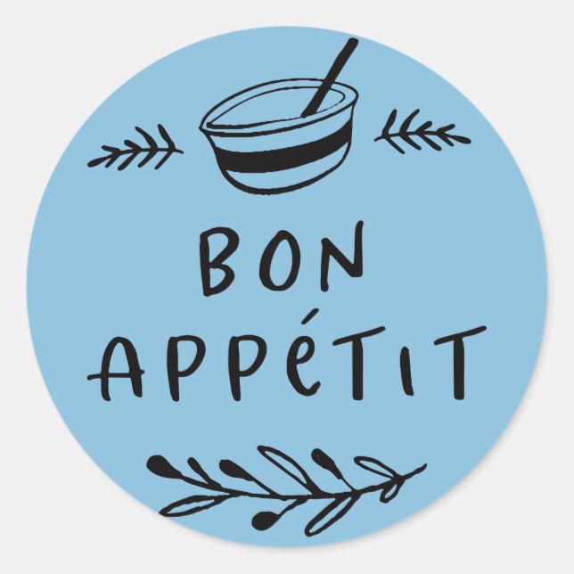 Jar/Spice-Bon Appétit-Aufkleber Runder Aufkleber (Vorderseite)