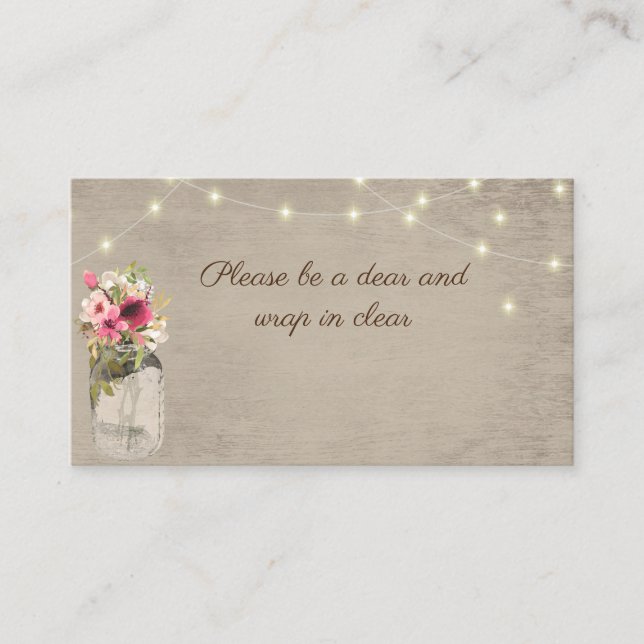 Jar- und Leuchtenkarte Visitenkarte (Vorderseite)