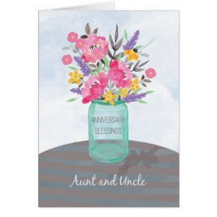 Jar Vase zum Jubiläum von Tante und Onkel