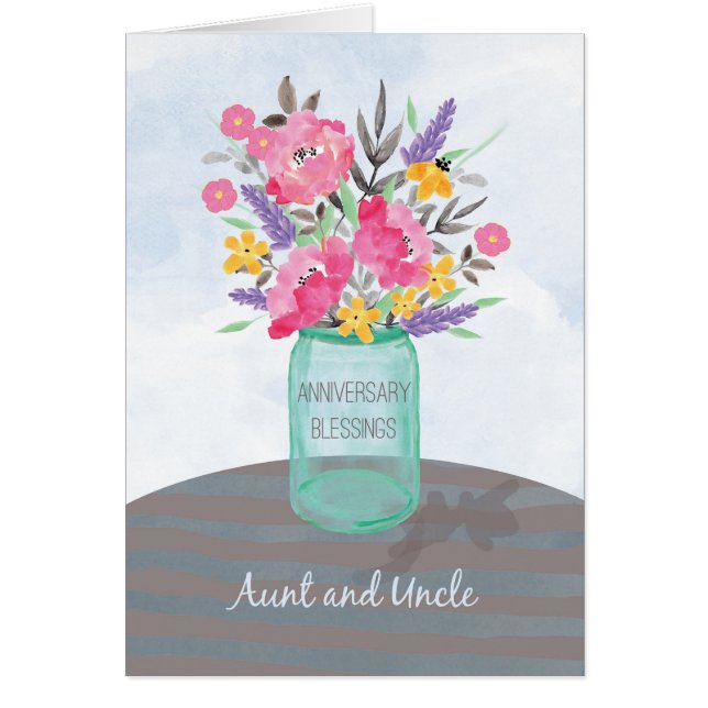 Jar Vase zum Jubiläum von Tante und Onkel (Vorne)
