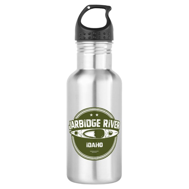 Jarbidge River Idaho Kayaking Edelstahlflasche (Vorderseite)