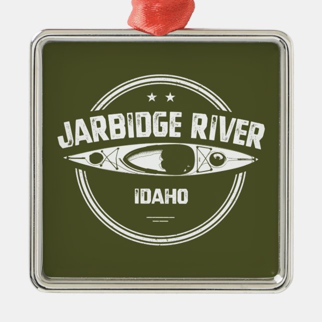 Jarbidge River Idaho Kayaking Ornament Aus Metall (Vorne)