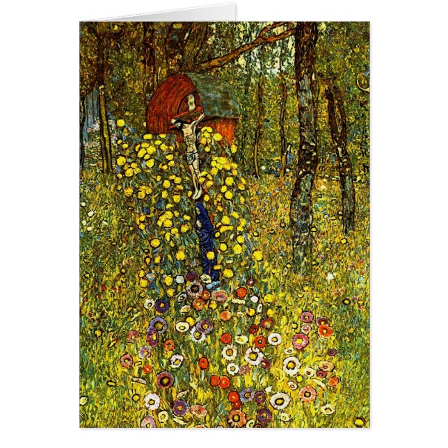 Jardin agricole avec Crucifix par Gustav Klimt (Devant)
