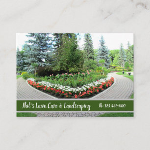 Jardin anglais aménageant le carte de visite en