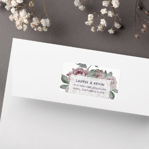 Jardin anglais Étiquettes d'adresse de retour fl