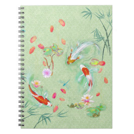 Jardin aquatique japonais sur le Carnet vert clair