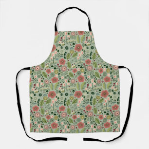 Jardin atomique floral tablier