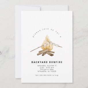 Jardin Bonfire Party Invitation