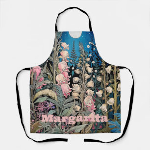 Jardin botanique romantique fleur sauvage tablier