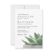 Jardin botanique succulent| Faire-part de mariage