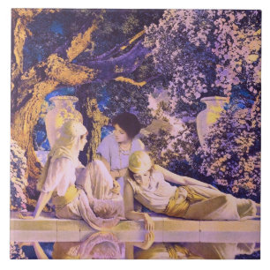 Jardin d'Allah - grand carreau de céramique